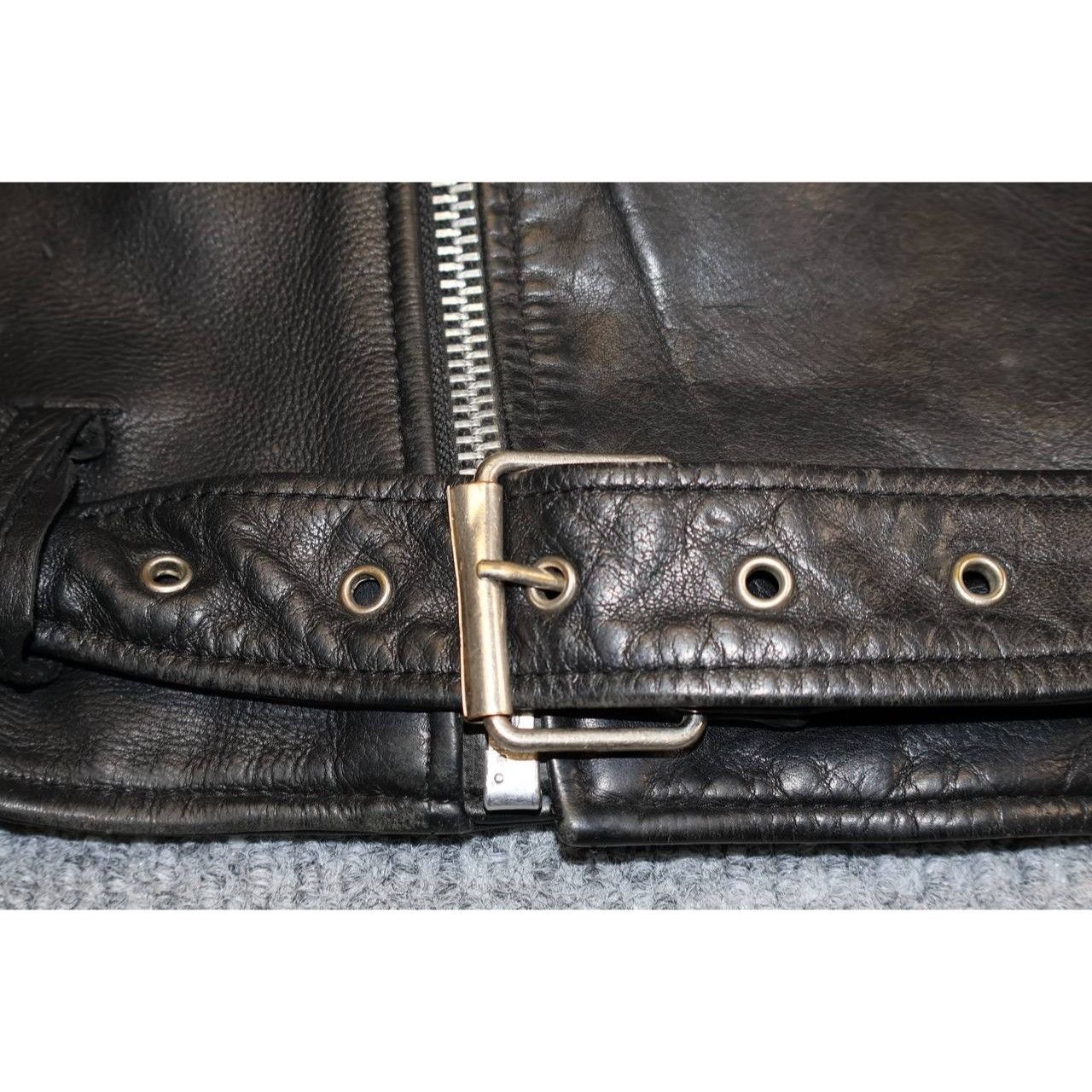 Vintage Vintage Wilsons Open Road Black Leather Motorcycle Jacket Size US L / EU 52-54 / 3 - 6 Thumbnail