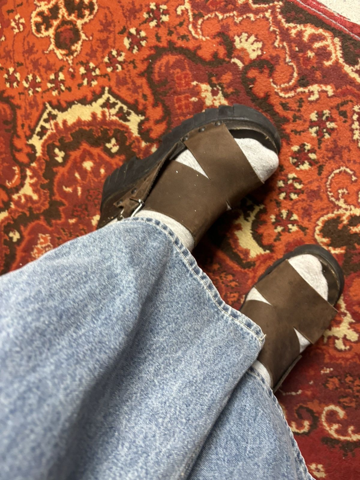 Japanese Brand × Vintage Vintage Shellys platform heels steampunk design shoes Size US 7 / IT 37 - 9 Thumbnail