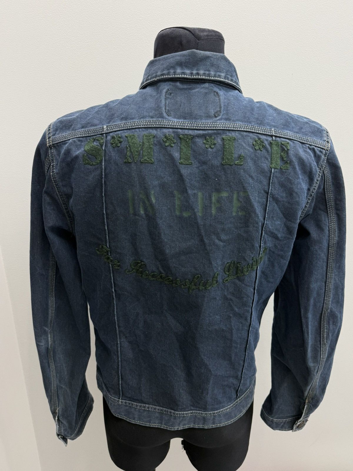 Diesel Vintage Y2K Diesel Smile In Life Denim Jacket Size US L / EU 52-54 / 3 - 1 Thumbnail