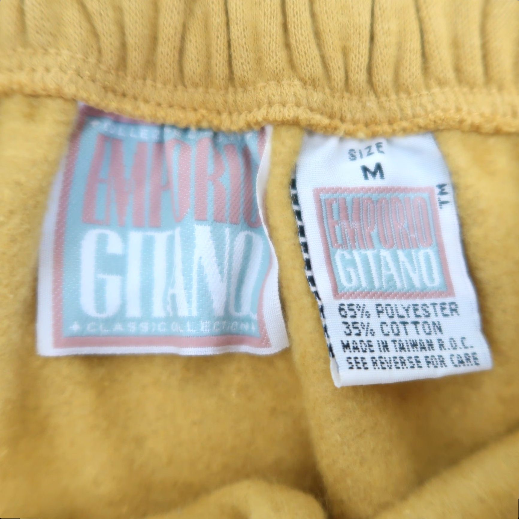 Vintage VINTAGE Emporio Gitano Mini Sweat Skirt Yellow M Women Skirt 80s 90s Size 32" / US 10 / IT 46 - 4 Thumbnail