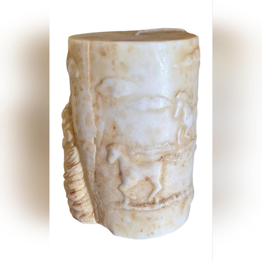 Designer Beautiful "Animal Spirits" Decorative 3D Horse Pillar Candle Size ONE SIZE - 9 Thumbnail