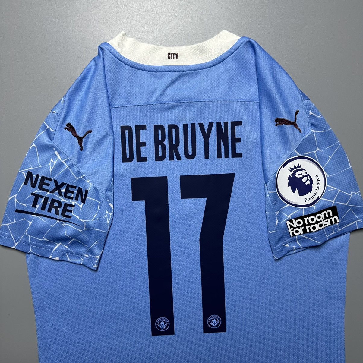 Puma MAN CITY PUMA 2020/2021 FOOTBALL HOME JERSEY #17 DE BRUYNE Size US M / EU 48-50 / 2 - 10 Thumbnail