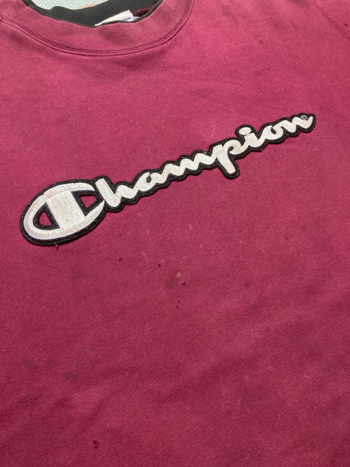 Champion × Vintage VTG crewneck sweatshirt champion embroidered patch logo XL Size US XL / EU 56 / 4 - 10 Thumbnail