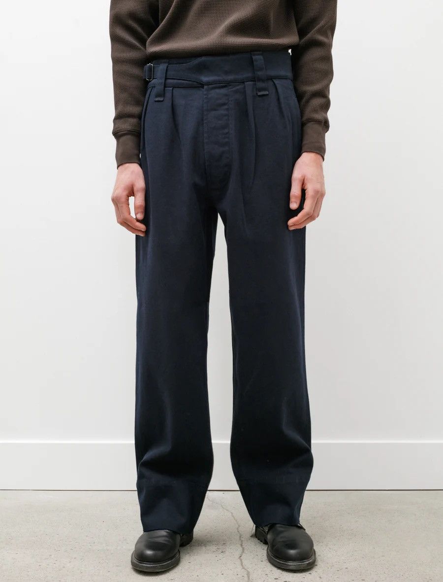 Margaret Howell MARGARET HOWELL | COTTON WOOL DRILL SIDE CINCH TROUSER |  Grailed