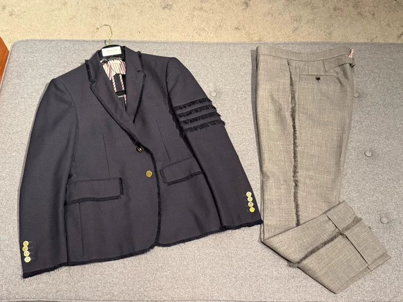 Thom Browne Thom Browne Size 2 Show-style wool-edged trousers 2503-Ne Size US 30 / EU 46 - 8 Thumbnail