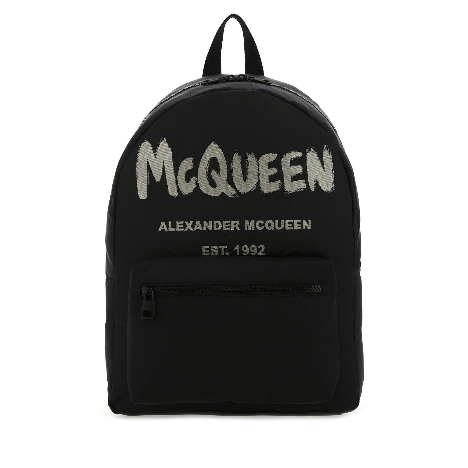 Alexander McQueen ALEXANDER MCQUEEN Metropolitan Black Canvas Backpack New & A Size ONE SIZE - 1 Thumbnail