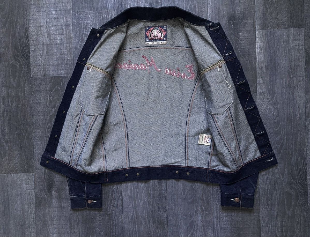 Evisu Evisu Maniacs Embroidered Logo Heritage Denim Jeans Jacket Size M / US 6-8 / IT 42-44 - 11 Thumbnail