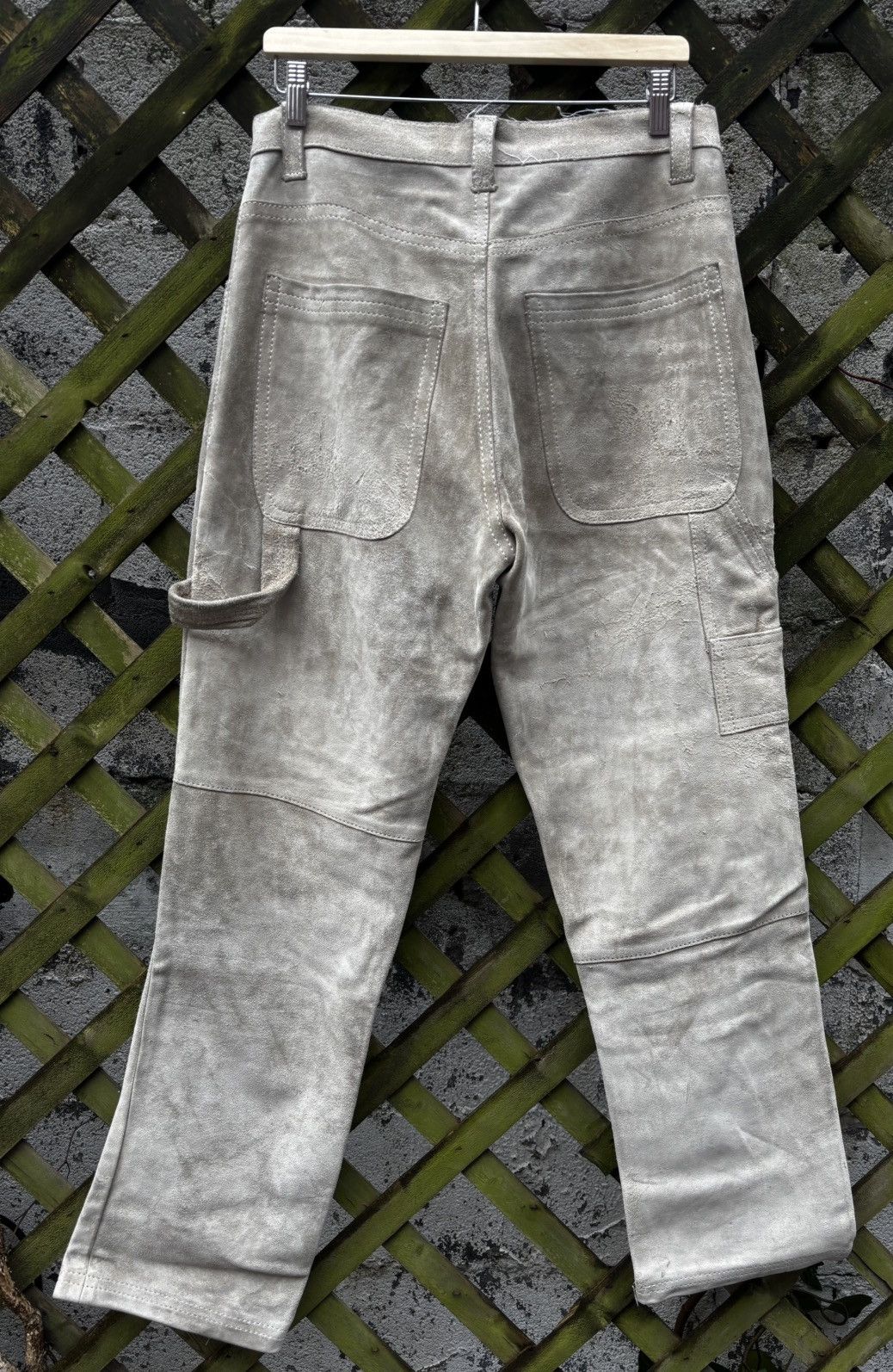 Comme des Garcons Junya Watanabe AW03 Heavyweight Suede Pants Size US 32 / EU 48 - 3 Thumbnail