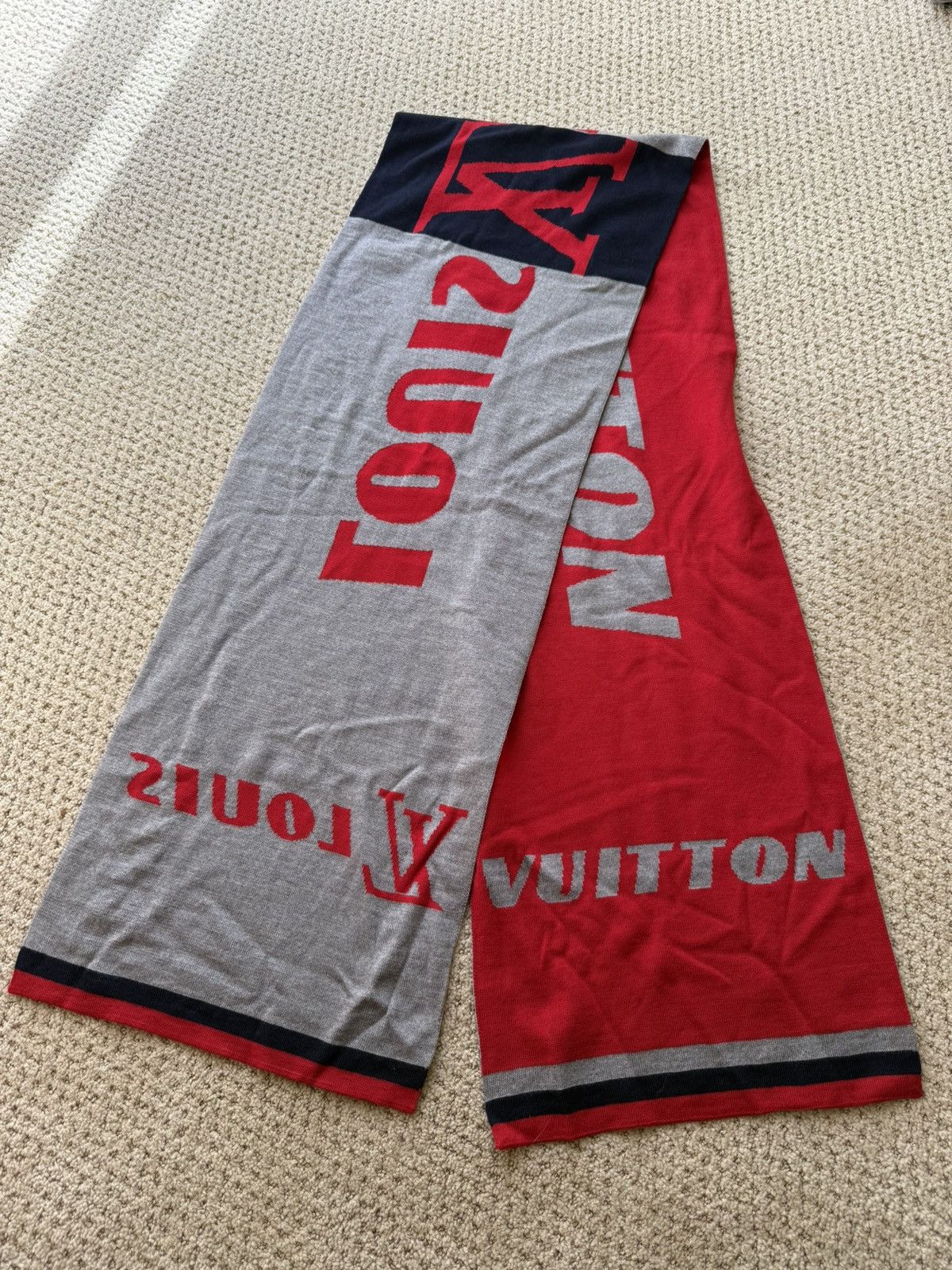 ***RARE LOUIS VUITTON RED SCARF