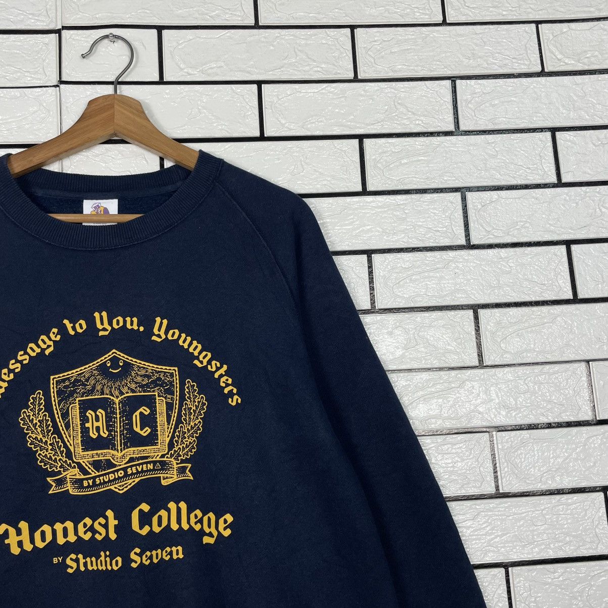 Japanese Brand Honest College By Studio Seven Crewneck Sweatshirt Size US M / EU 48-50 / 2 - 5 Thumbnail