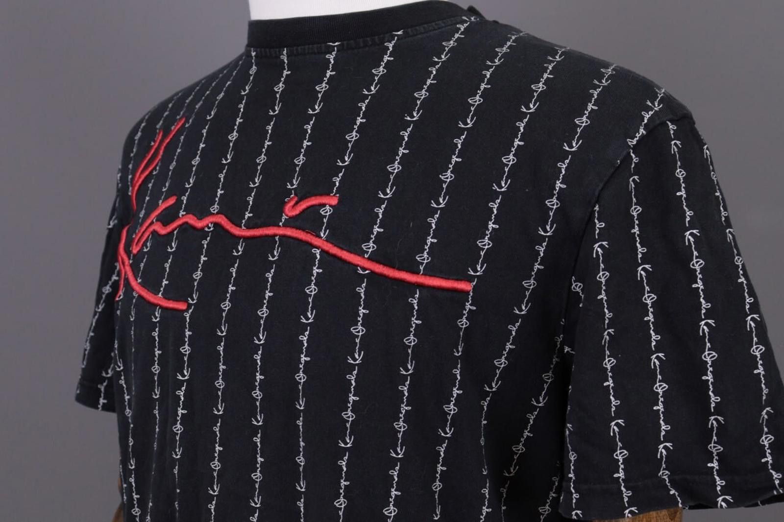 Karl Kani Karl Kani Black Embroidered Rare Summer T-shirt Size S Size US S / EU 44-46 / 1 - 8 Thumbnail