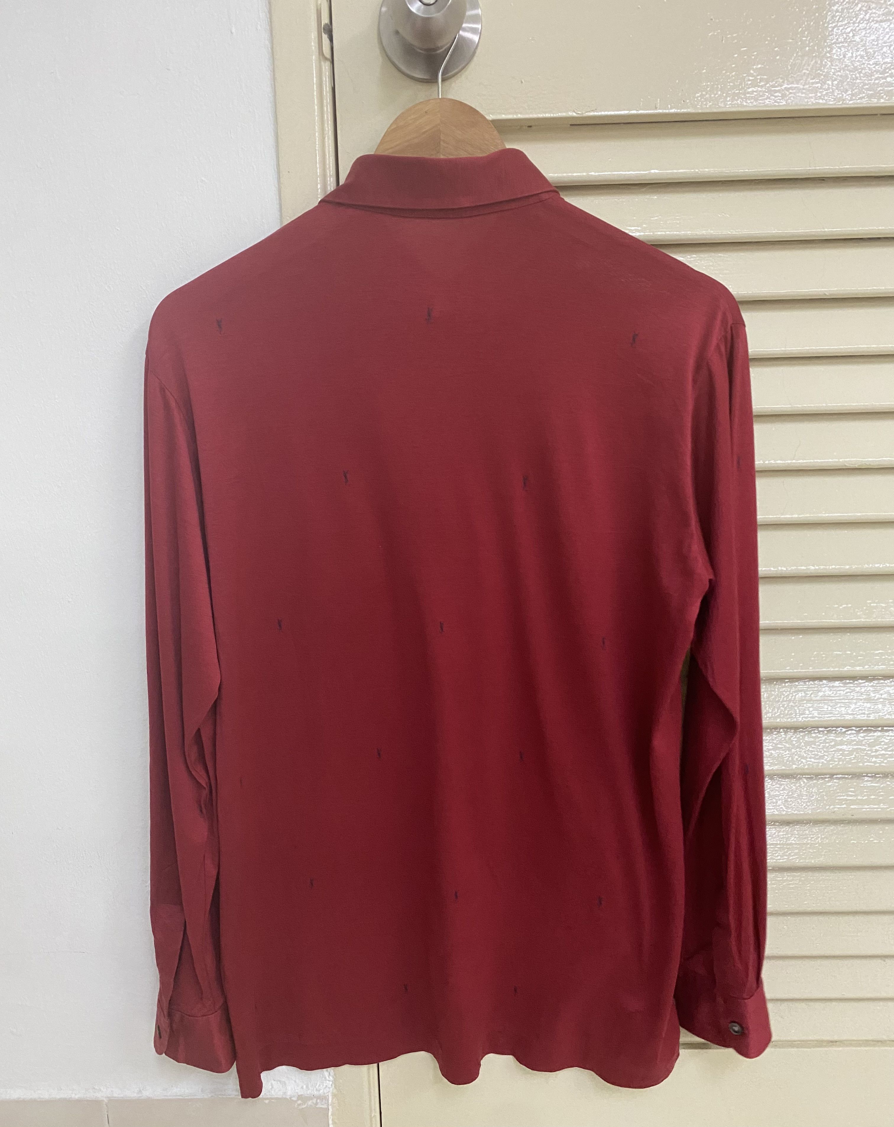 Saint Laurent Paris × Yves Saint Laurent Saint Laurent Small Monogram Logo Shirt Size US M / EU 48-50 / 2 - 2 Thumbnail