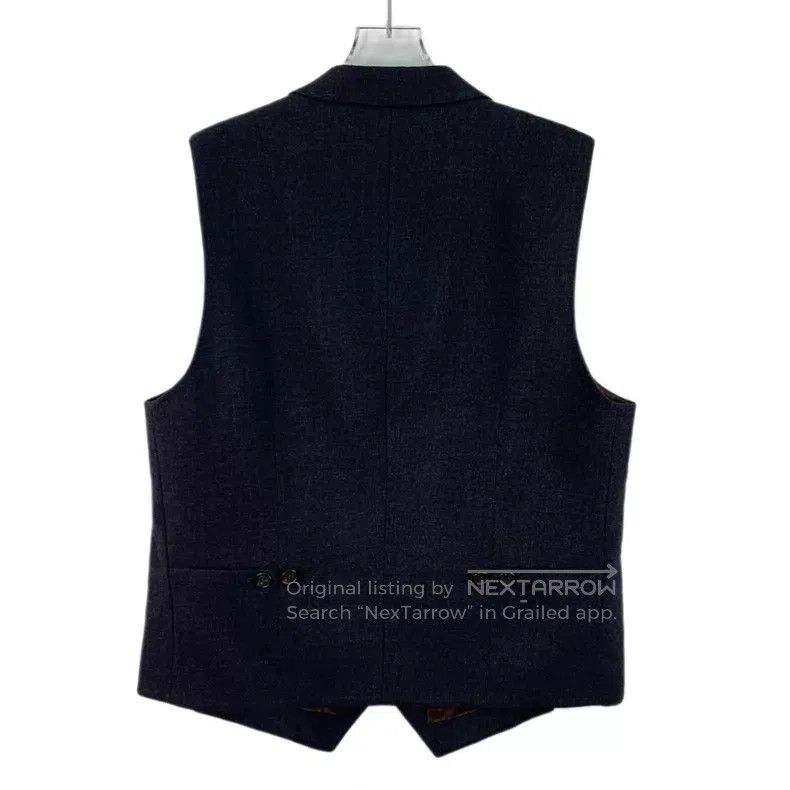 Brunello Cucinelli Brunello Cucinelli Black wool collar sleeveless single-bre Size US L / EU 52-54 / 3 - 2 Thumbnail