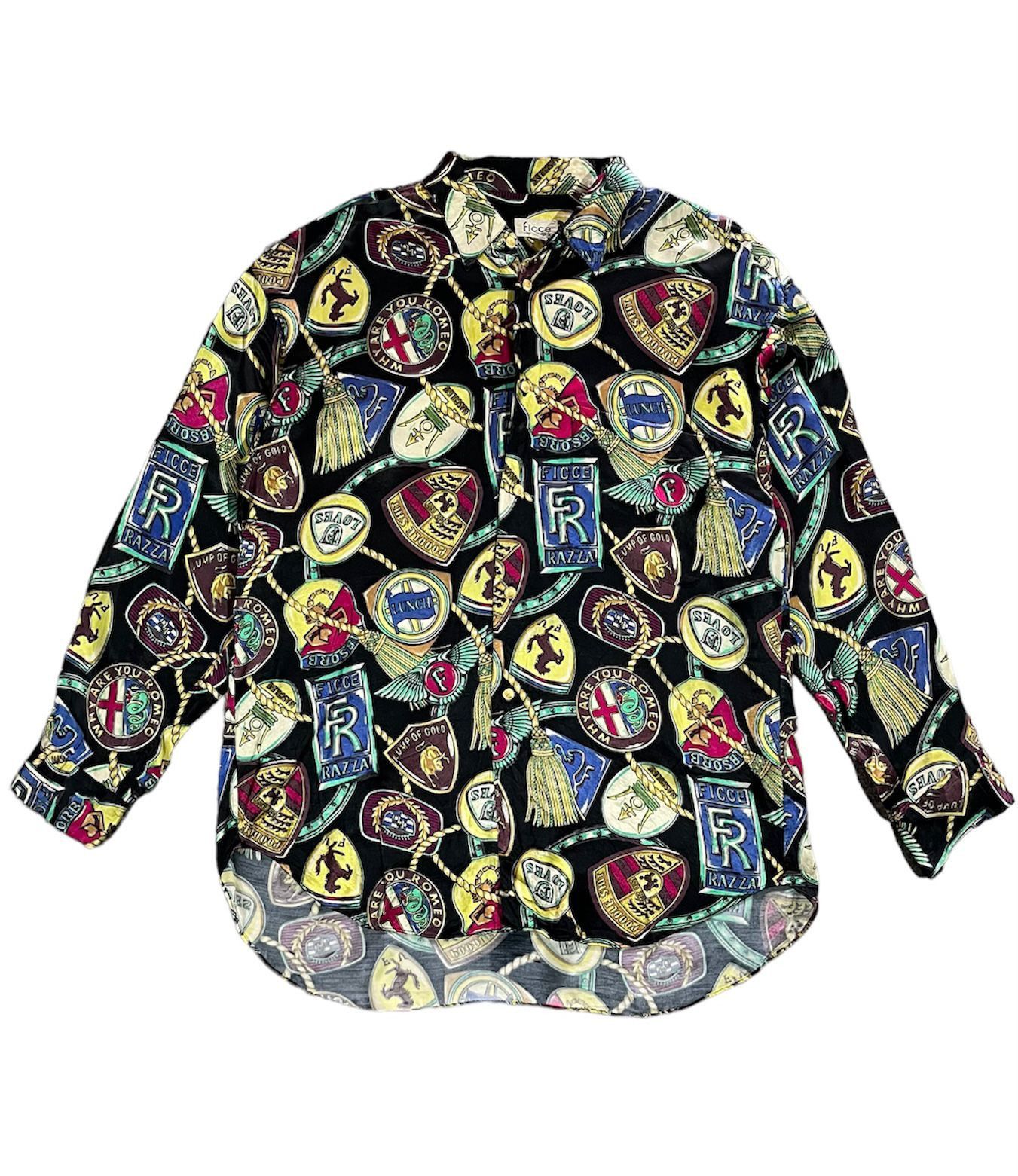 Japanese Brand × Vintage Vtg Ficce By Yoshiyuki Konish Pattern Shirt Size US M / EU 48-50 / 2 - 1 Thumbnail
