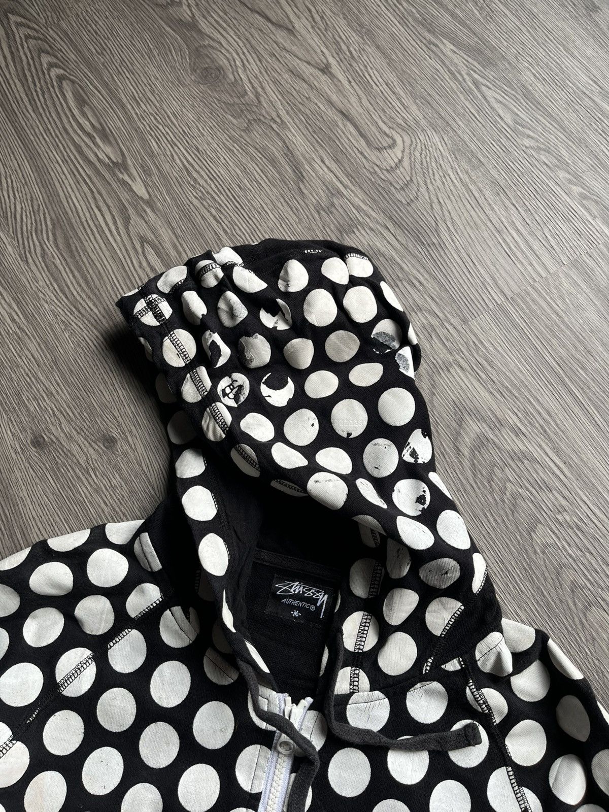 Stussy Vtg Y2k Stüssy Polkadot zip-up hoodie Size US M / EU 48-50 / 2 - 9 Thumbnail