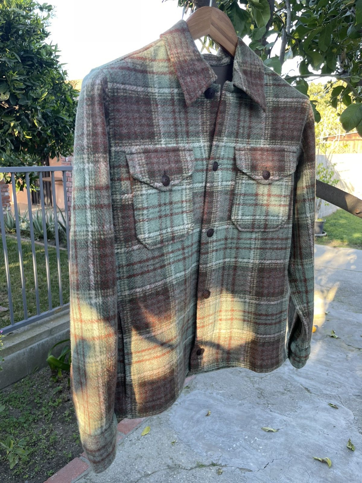 RRL Ralph Lauren RRL Ralph Lauren Plaid Wool Knit Western Shirt XS Size US XS / EU 42 / 0 - 2 Thumbnail