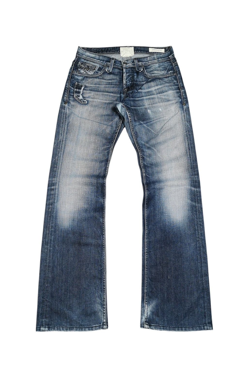 Taverniti Taverniti So Jeans Flared Distressed Bootcut Denim Y2K Style Size US 30 / EU 46 - 2 Thumbnail