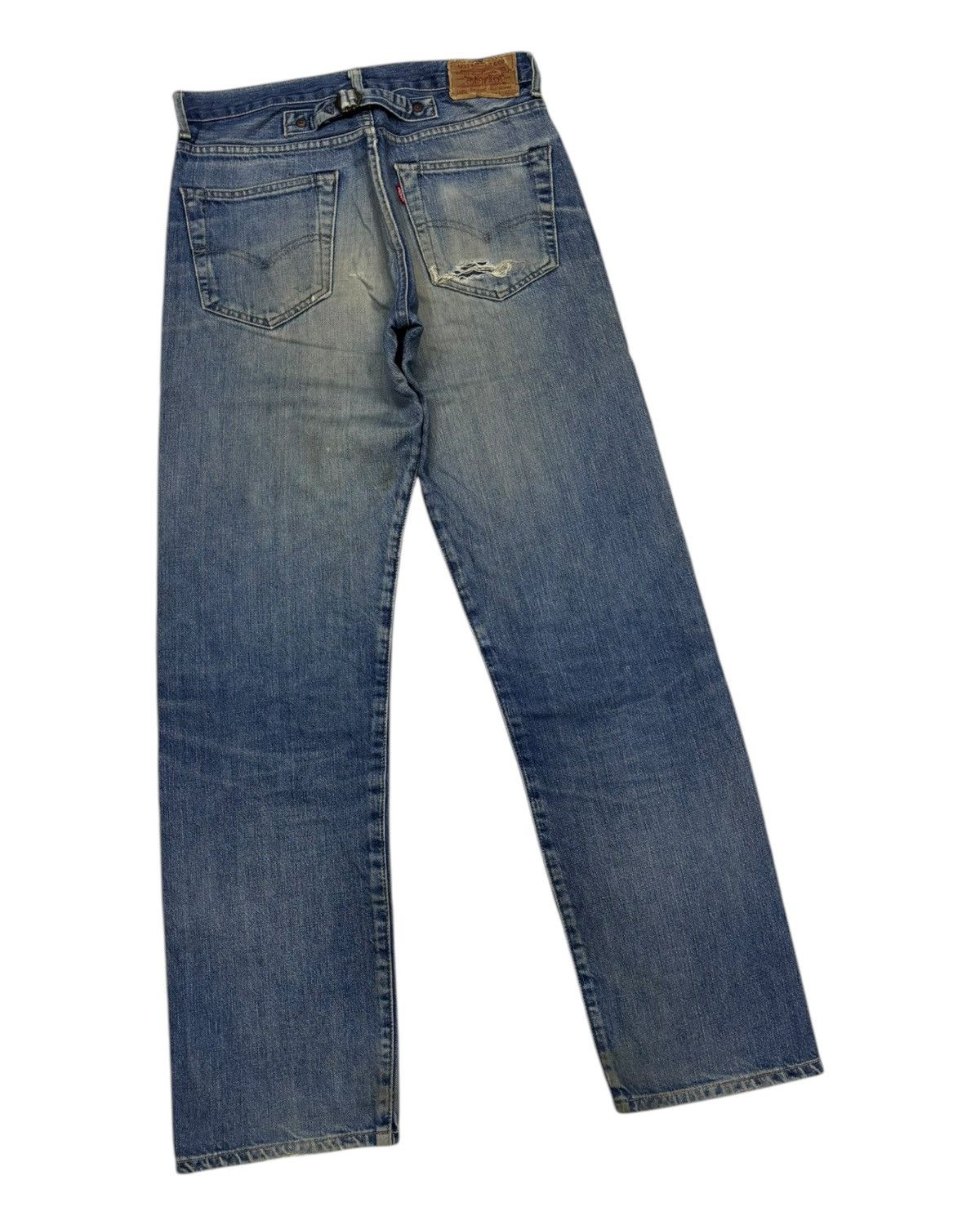 Levi's Vintage Levi’s Big E Lot 701 XX Buckle Belt Selvedge Jeans Size US 32 / EU 48 - 4 Thumbnail