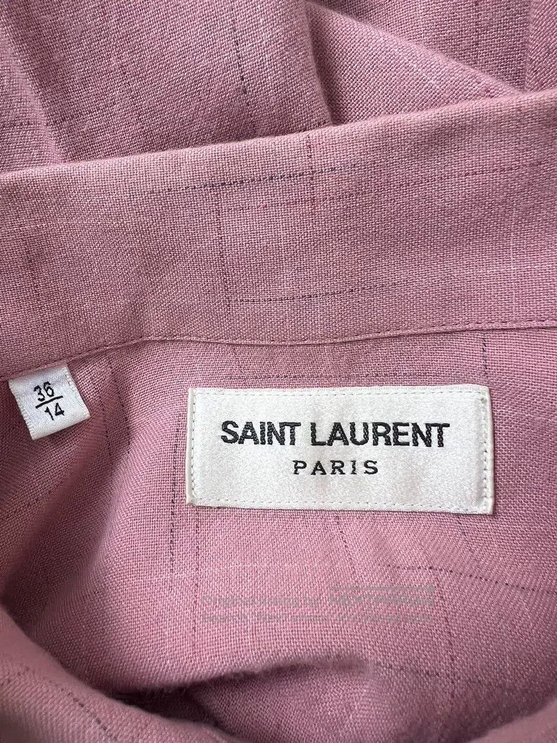 Saint Laurent Paris Saint Laurent Paris Pink Bamboo Pattern Shirt Size XS / US 0-2 / IT 36-38 - 4 Thumbnail