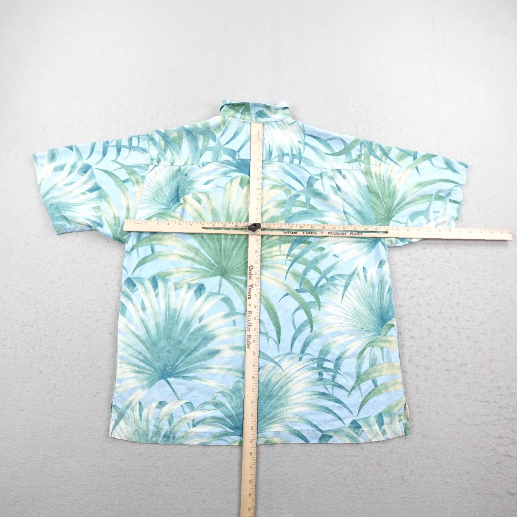 Tommy Bahama Tommy Bahama Shirt Mens Large Blue Silk Hawaiian Palm Trees Aloha Camp Size US L / EU 52-54 / 3 - 5 Thumbnail