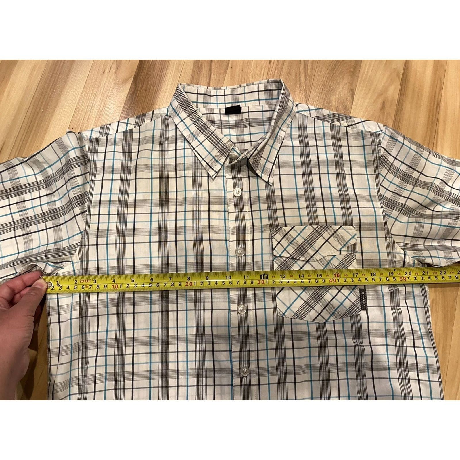 Oakley Oakley Men’s Plaid Short Sleeve Button-Up Embroidered Shirt M Multicolor Size US M / EU 48-50 / 2 - 6 Thumbnail
