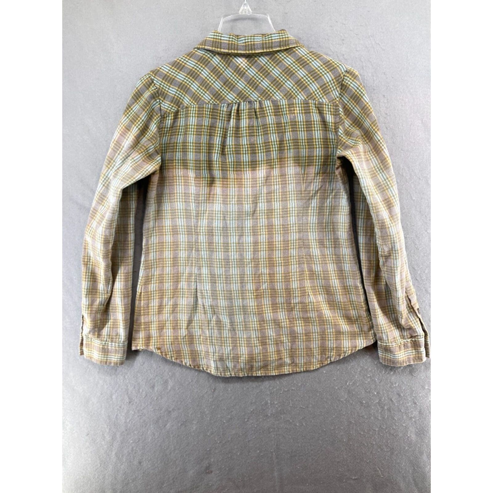 Royal Robbins Royal Robbins Womens Blouse Small Plaid Ombre Outdoor Shirt Adult Small Blue Cotton Polyester Flannel 90s Theme Outdoor Womens Size S / US 4 / IT 40 - 7 Thumbnail