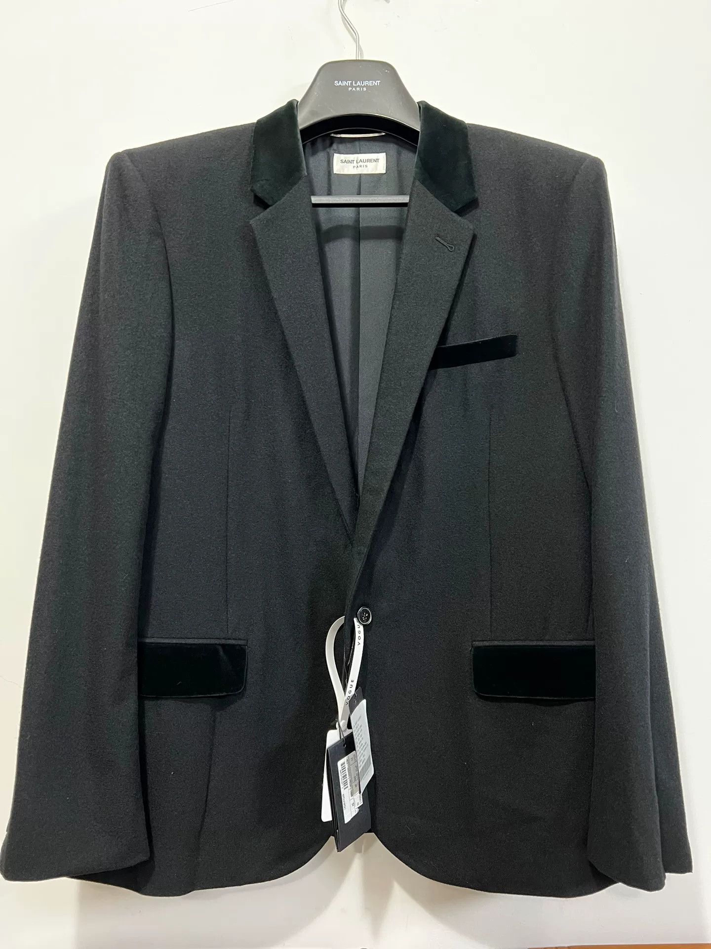Saint Laurent Paris Saint Laurent Men's Velvet Blazer Size US M / EU 48-50 / 2 - 1 Thumbnail