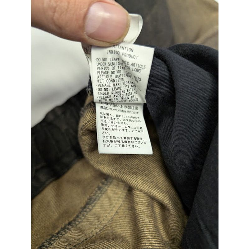 Maison MIHARA YASUHIRO o1rshd1 Amateur Sewn Wide Denim Jeans in Black Size US 32 / EU 48 - 21 Thumbnail