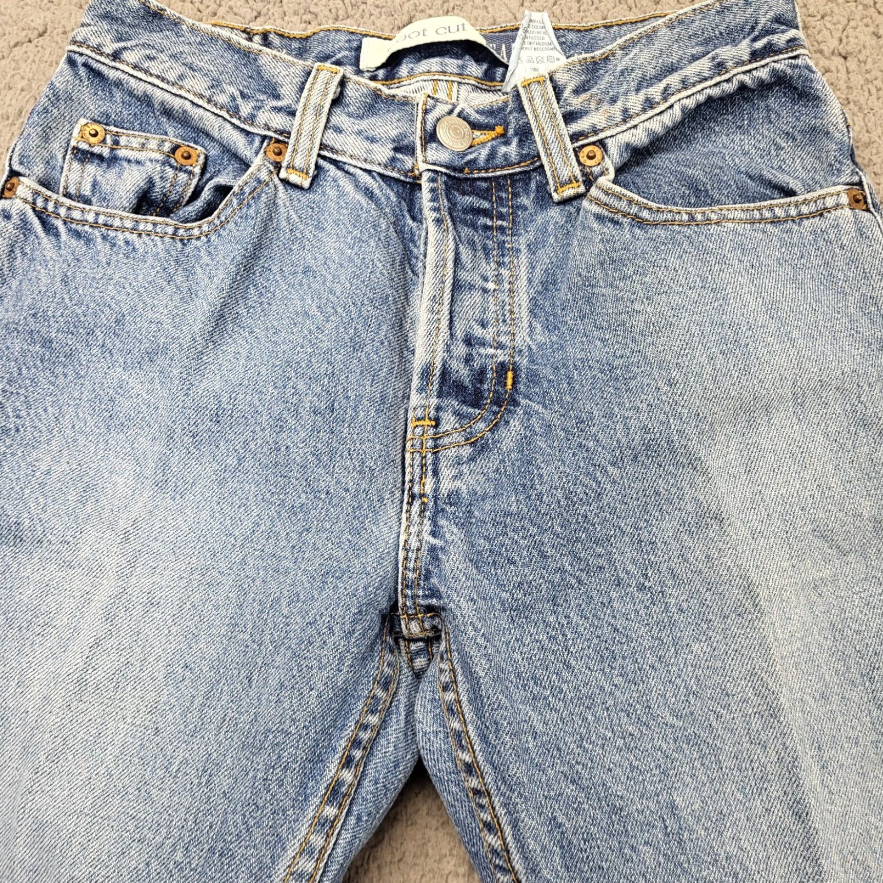 Gap GAP Jeans Women's Size 1 Regular Button Fly Boot Cut Blue Denim 5-Pocket USA 90s Style Boots Cut Regular Girls? Size 25" / US 0 / IT 36 - 6 Thumbnail