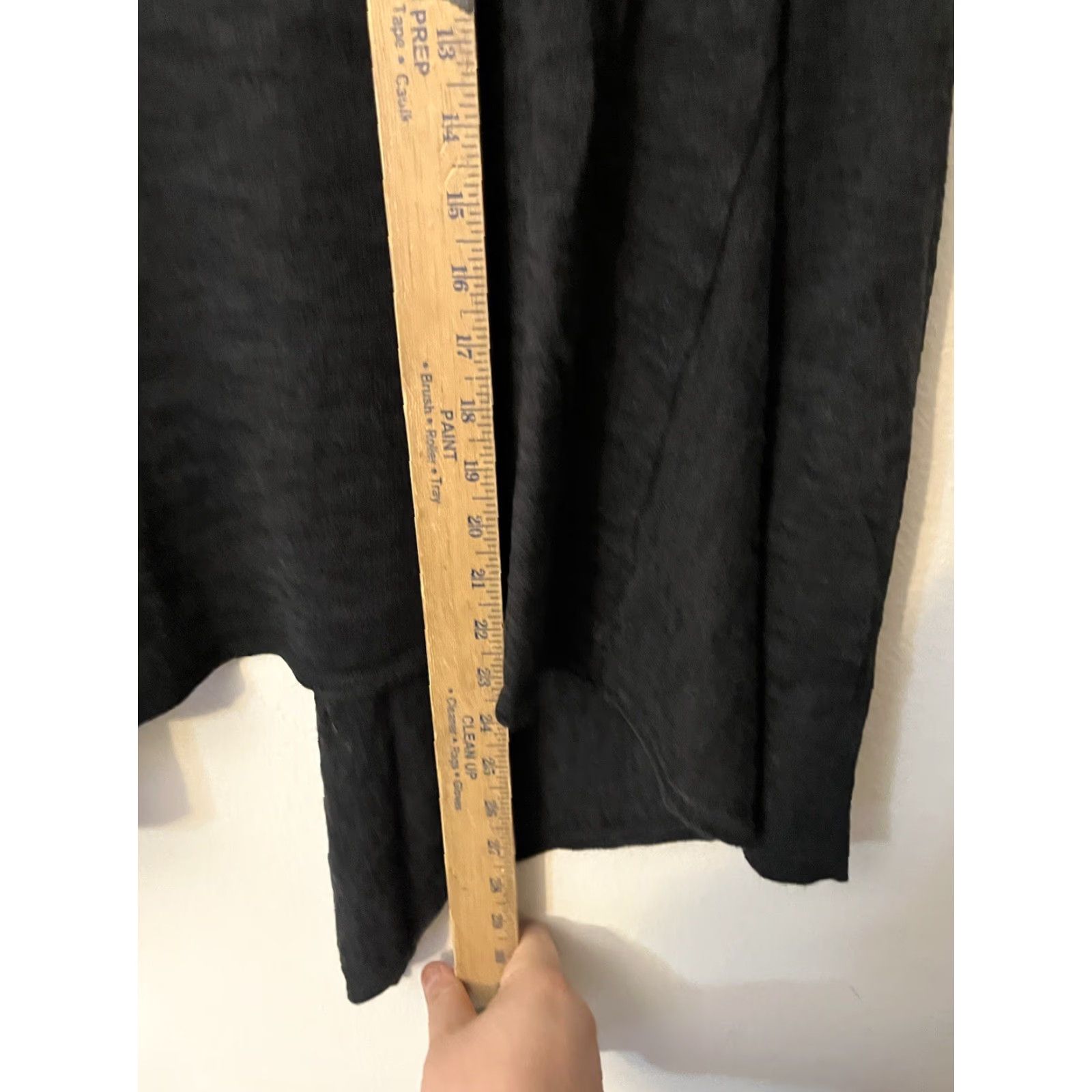 Ann Taylor VINTAGE Ann Taylor Loft Sweater Cardigan Long Open Front Women Large Black Knit Casual Size L / US 10 / IT 46 - 4 Thumbnail