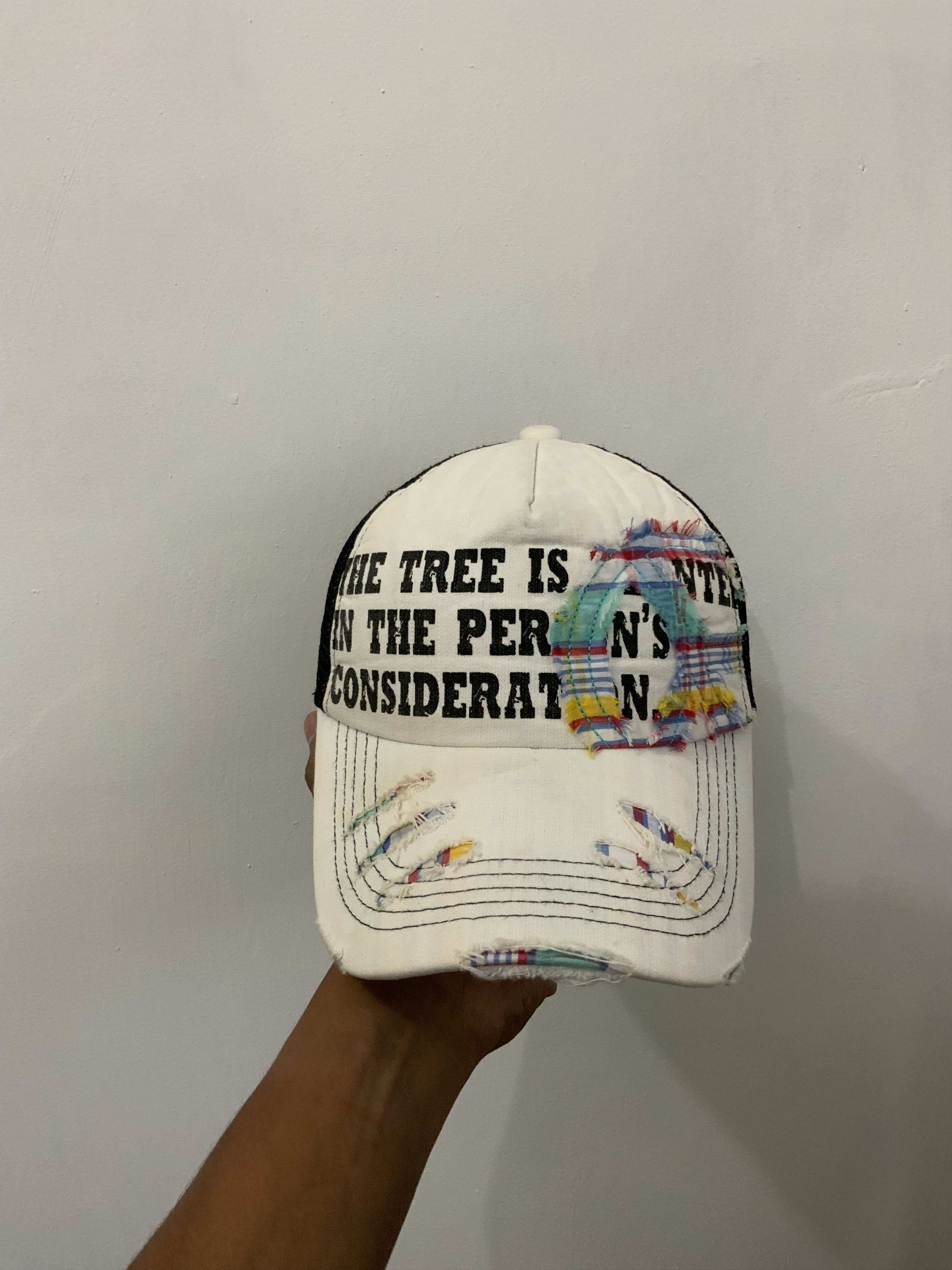If Six Was Nine Peace Distressed Trucker Hat Cap Size ONE SIZE - 1 Thumbnail
