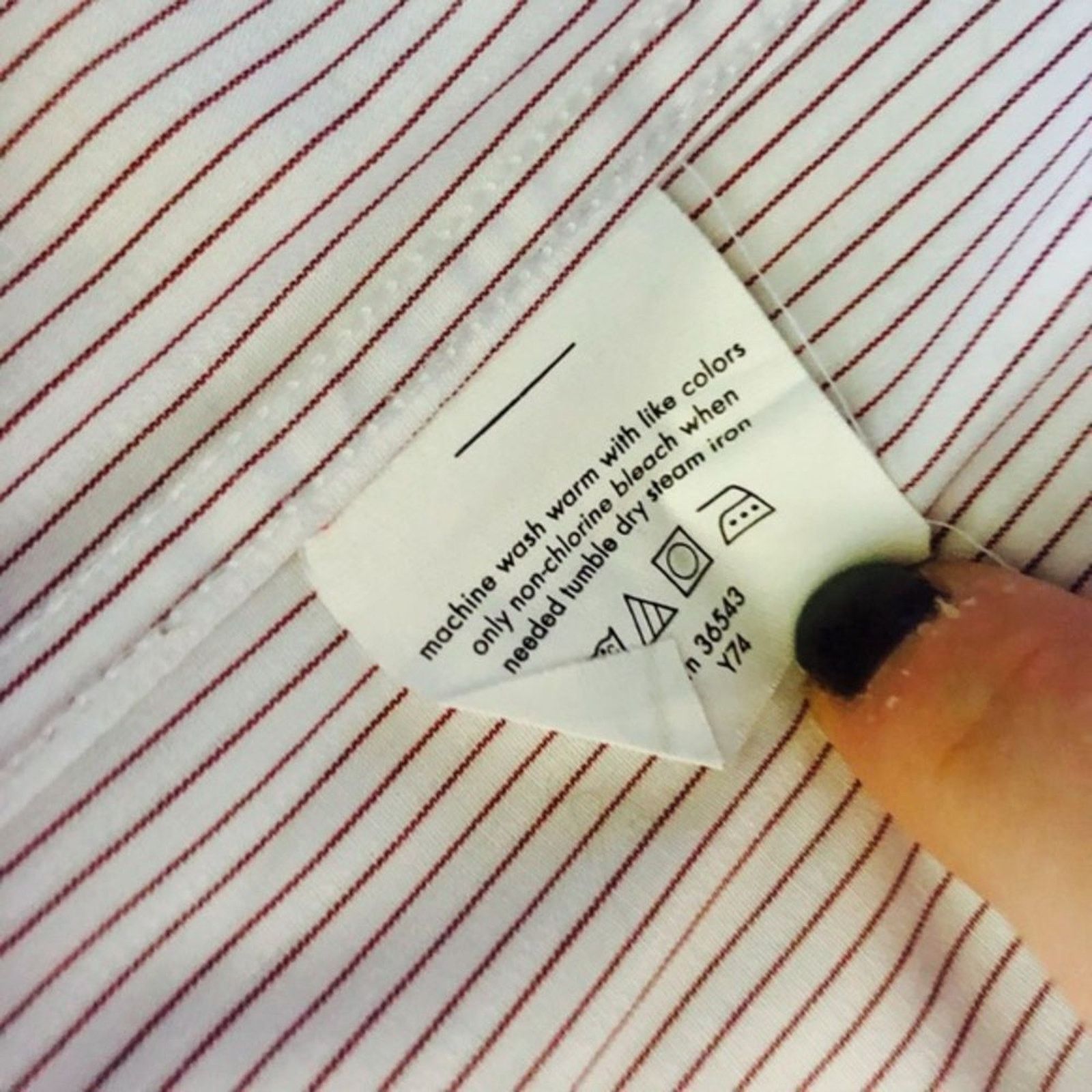 Calvin Klein Calvin Klein Red Pinstripe Button Down Shirt | Sz L Size US L / EU 52-54 / 3 - 6 Thumbnail