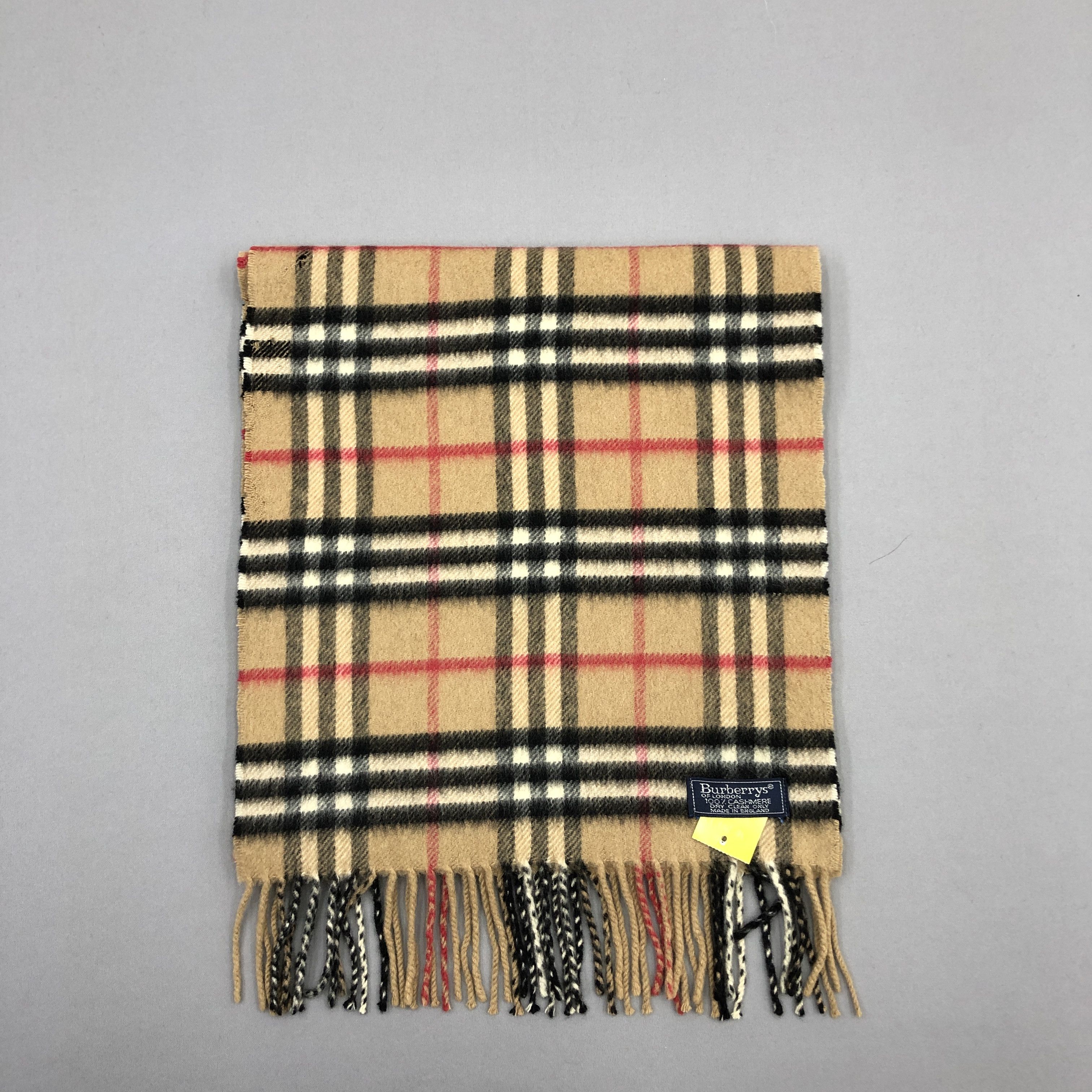 Burberry Vintage Burberry Scarf Muffler Wool Cashmere Scarves Size ONE SIZE - 2 Thumbnail
