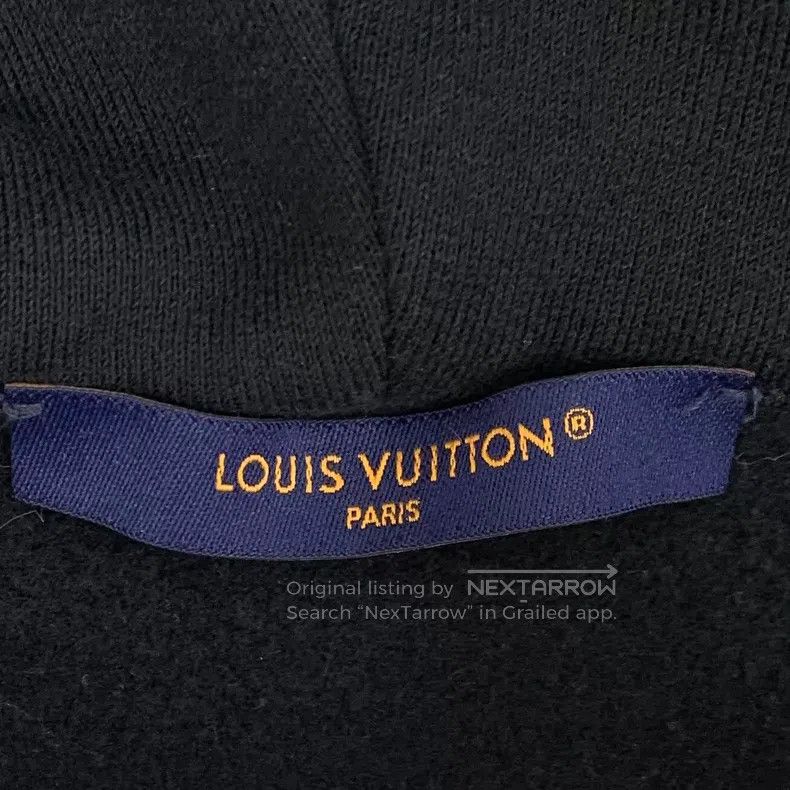 Louis Vuitton Louis Vuitton 23 black logo hooded long-sleeved sweater ja Size US S / EU 44-46 / 1 - 6 Thumbnail