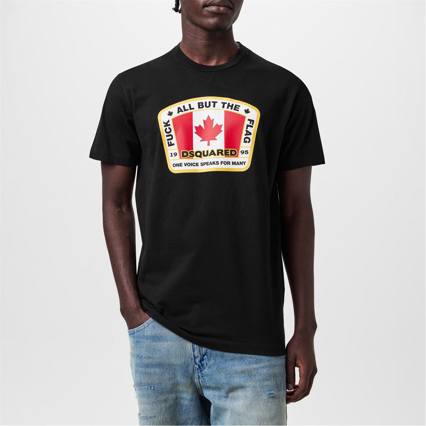 Dsquared2 o1g2r1mq0426 Canada Flag Printed T-Shirt in Black Size US S / EU 44-46 / 1 - 3 Thumbnail