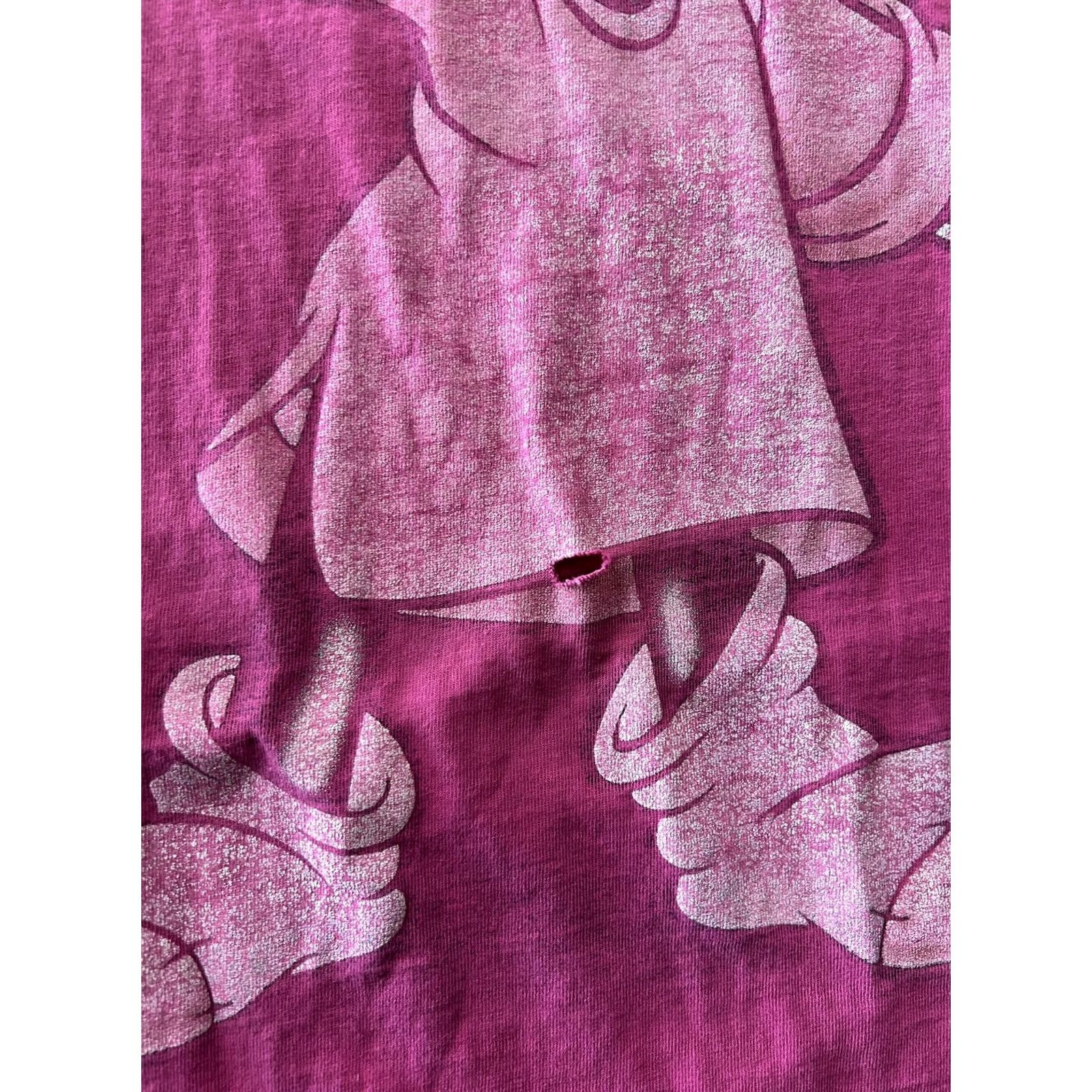 Disney VINTAGE Disney Minnie Mickey Shirt Womens Large Pink Walt Disney World Sleep Tee Size L / US 10 / IT 46 - 4 Thumbnail