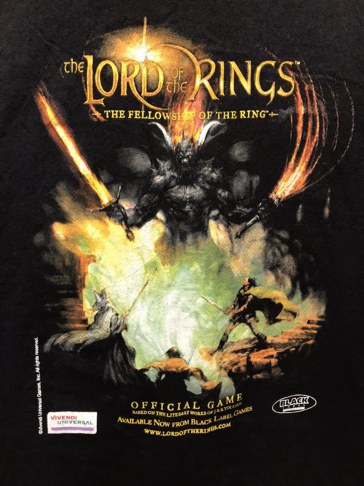 Universal Studios 2002 vintage lord of the ring fellowship movie video game Size US XL / EU 56 / 4 - 2 Thumbnail