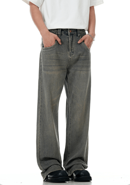 Japanese Brand × Jean American retro distressed washed straight cleanfit jeans Size US 32 / EU 48 - 3 Thumbnail