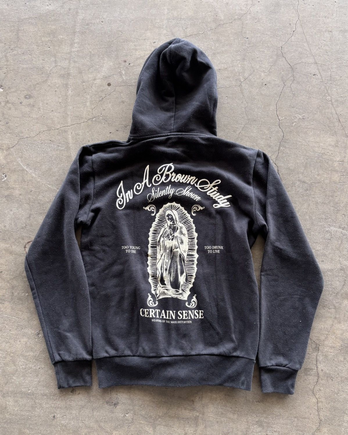 Vintage Contribe Maria Double Zip Up Black Hoodie Size US M / EU 48-50 / 2 - 6 Thumbnail