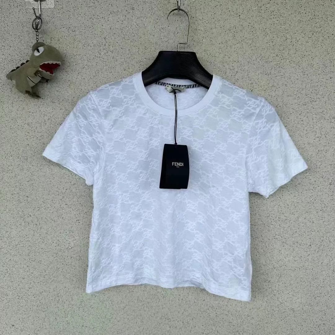 Fendi Fendi New All-Over Print Short-Sleeve Top Size L / US 10 / IT 46 - 1 Thumbnail