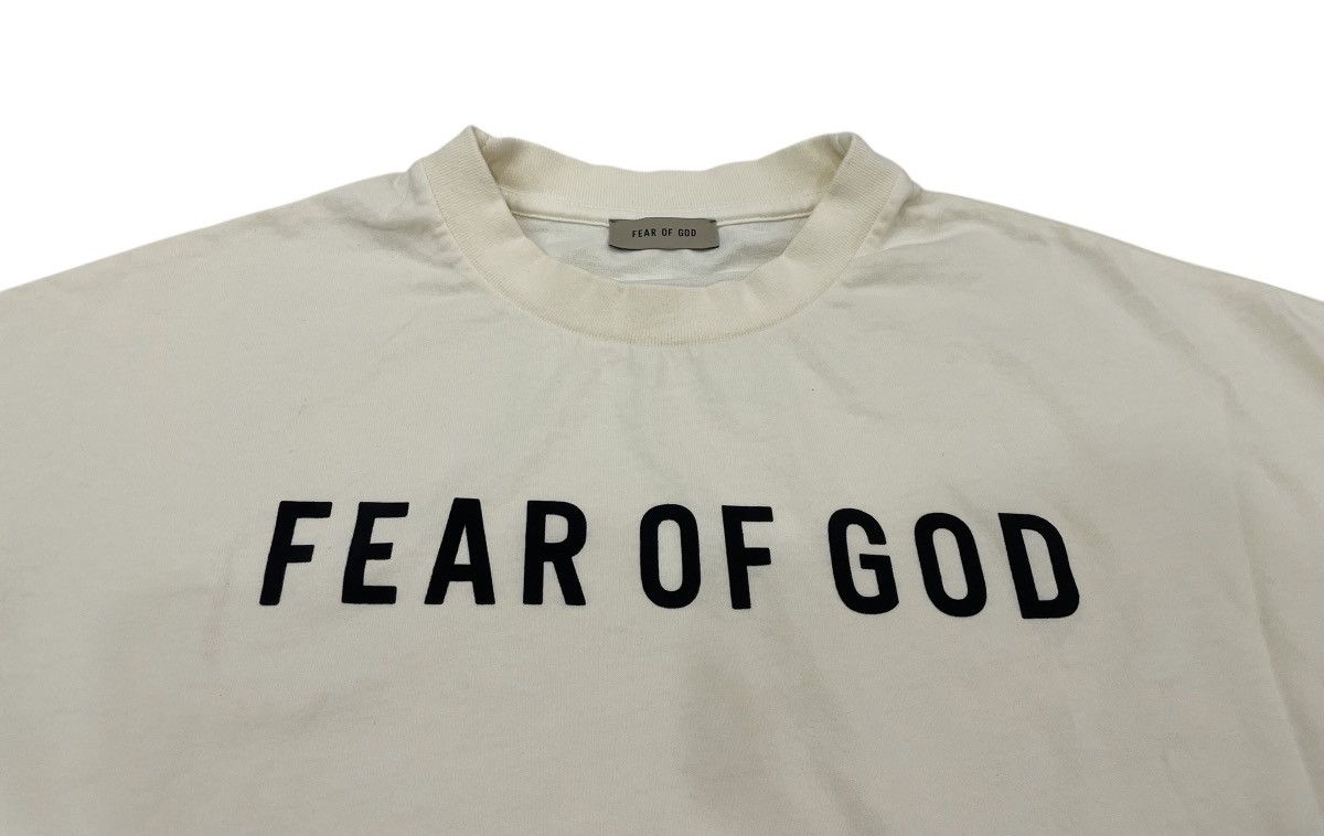 Designer × Fear of God Fear Of God logo black print oversize short sleeve tee Size US S / EU 44-46 / 1 - 5 Thumbnail