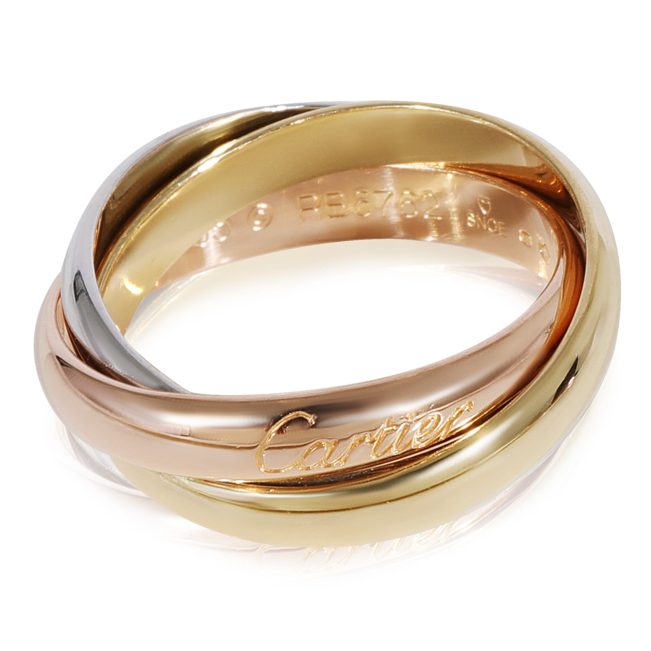 image of Cartier Trinity Fashion Ring In 18K 3 Tone Gold, Women's
