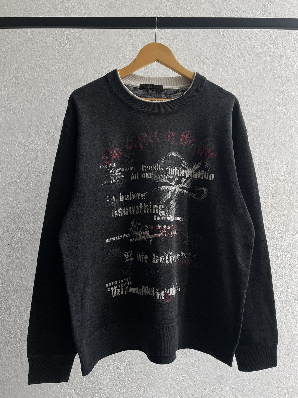 Vintage Japanese Brand Beaumont Carr Punk Skull Sweatshirt