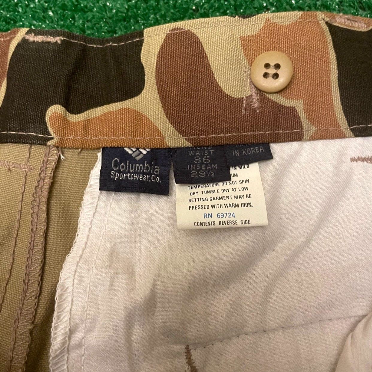 Doublet VINTAGE Columbia Double Knee Duck Camo Pants Quail Brush Mens Size 36 NWT Size US 36 / EU 52 - 6 Thumbnail