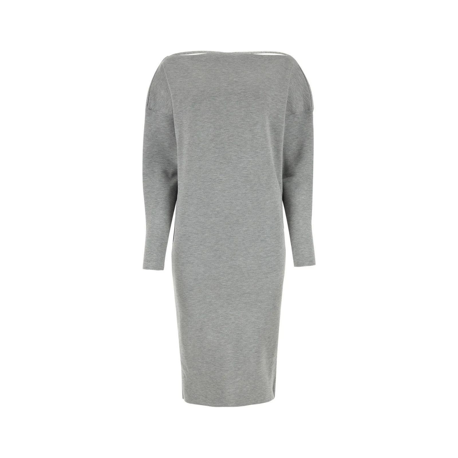 GUCCI Gray Stretch Wool Blend Dress New & Authentic (Women's