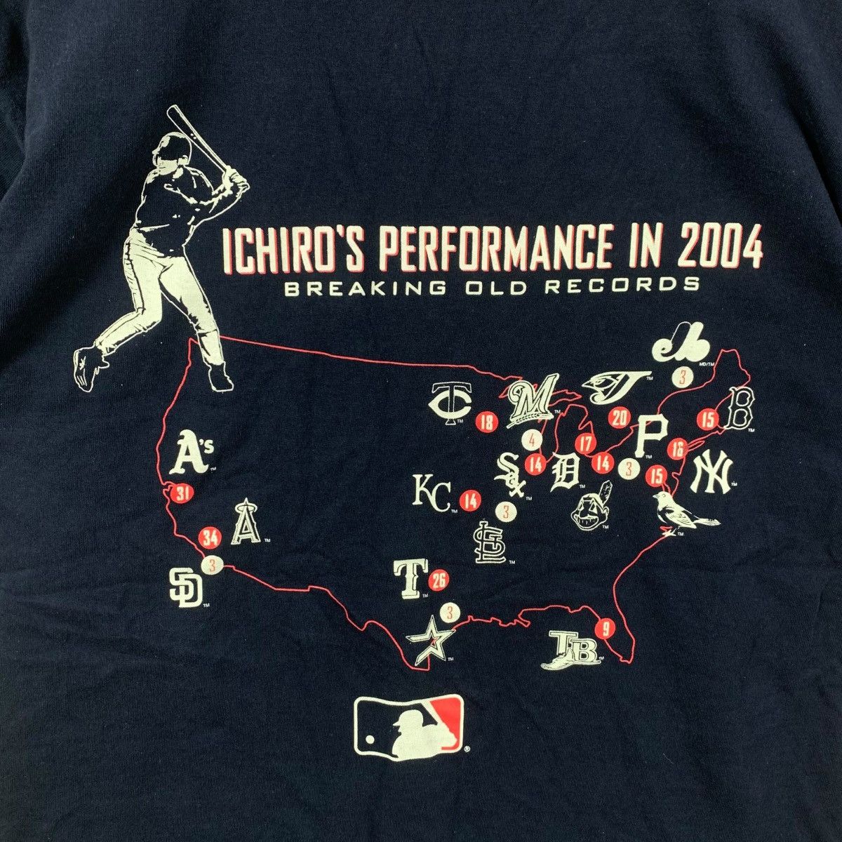 MLB Vintage 2005 MLB MARINERS SEATTLE Ichiro Suzuki Tee Shirt Size US M / EU 48-50 / 2 - 2 Thumbnail