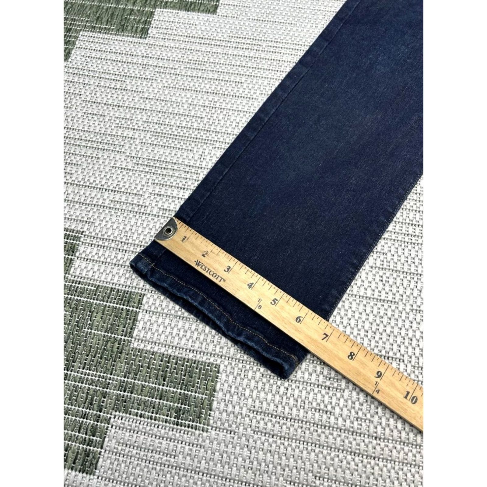 Ralph Lauren Lauren Ralph Jeans Womens 8 Blue Premier Curvy Straight Denim Logo 27x28 Size 30" / US 8 / IT 44 - 4 Thumbnail