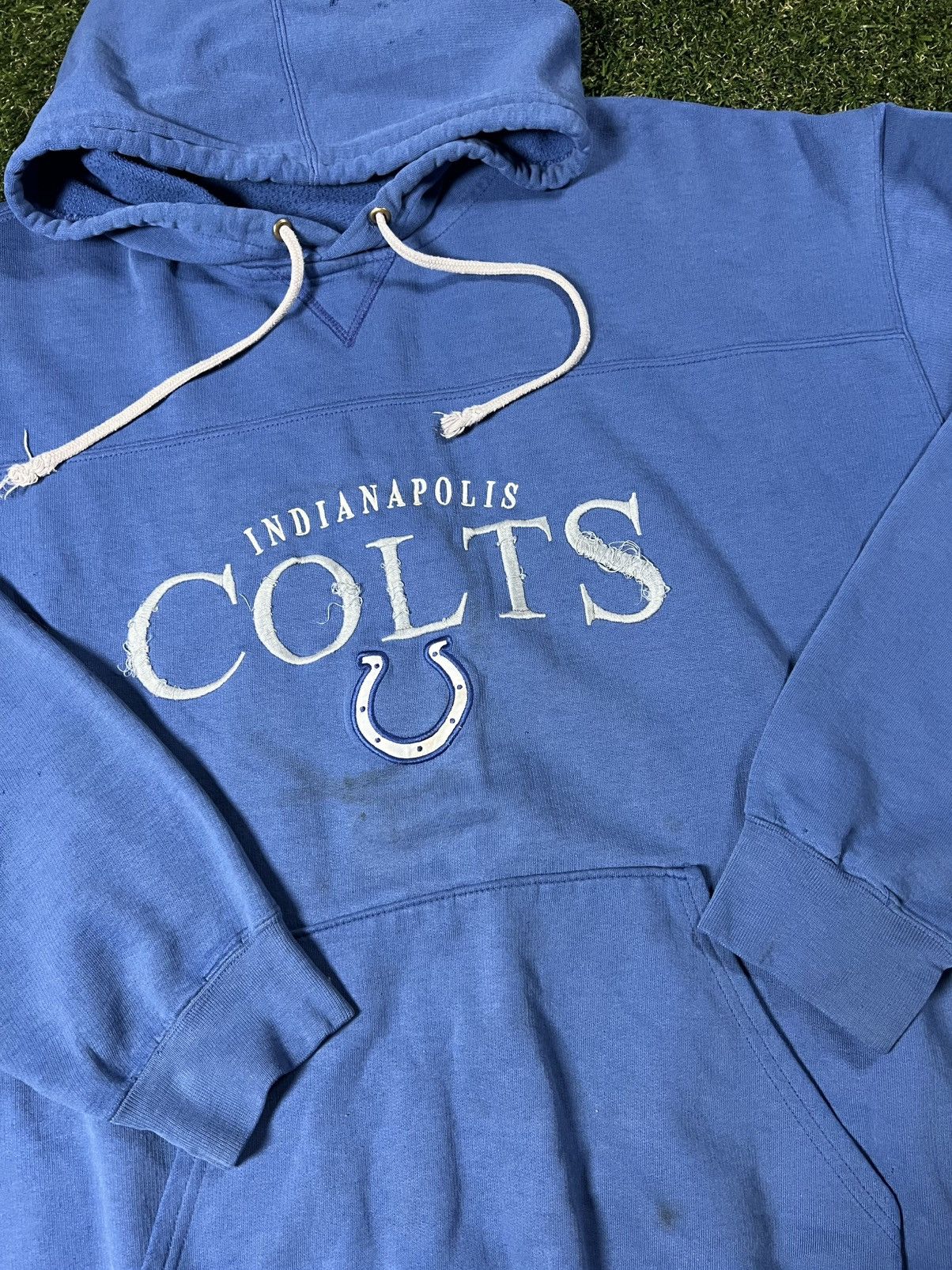 NFL VintageY2K Baggy Indianapolis Colts NFL Football Hoodie Size US XXL / EU 58 / 5 - 2 Thumbnail