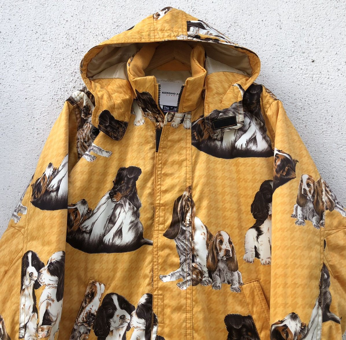KENSHO ABE 動物柄 ウィンタージャケット Kensho Abe KENSHO ABE SPORTS Dog Pattern Animal Pattern Filled