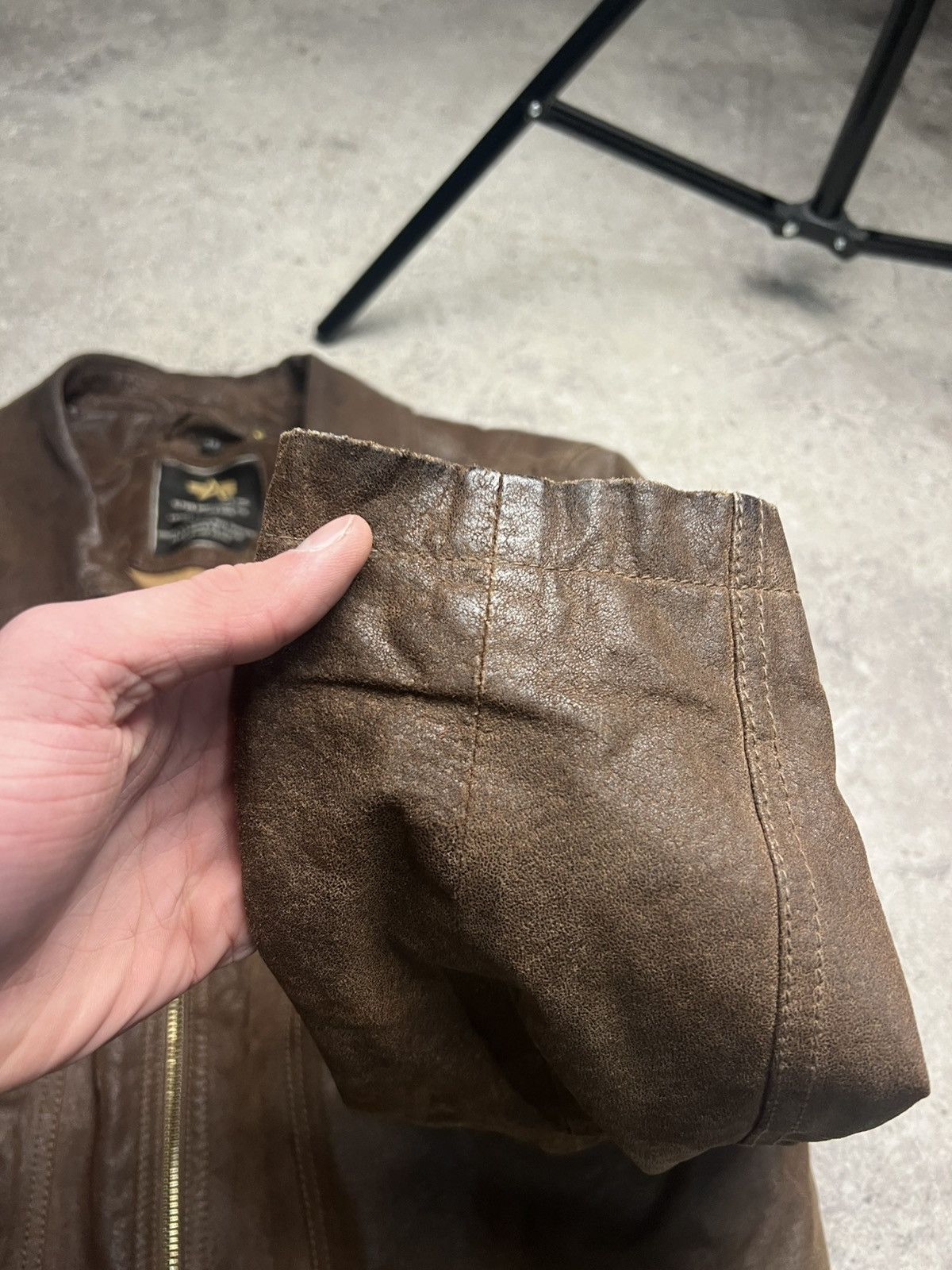 Alpha Industries Alpha Industries leather jacket Size US M / EU 48-50 / 2 - 9 Thumbnail